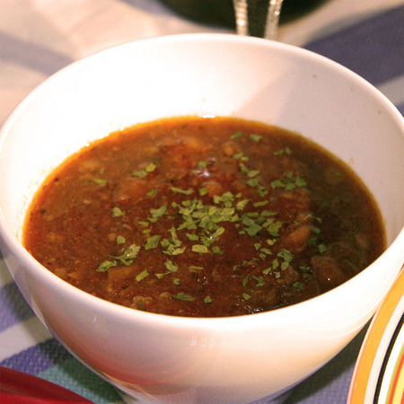 無添加　トマトスープ 　熟成生ハムで出汁をとったスープ